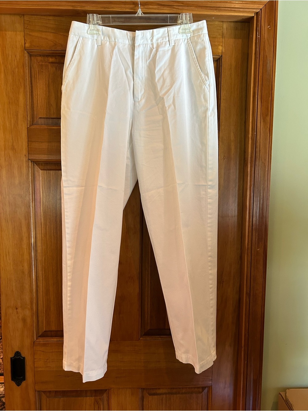 Calvin Klein White Straight-Leg Jeans